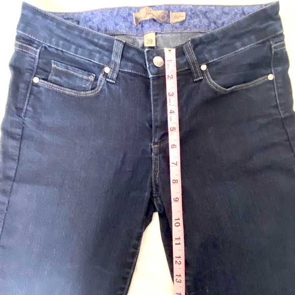 Paige Skyline Skinny Blue Denim Jeans - Picture 6 of 9